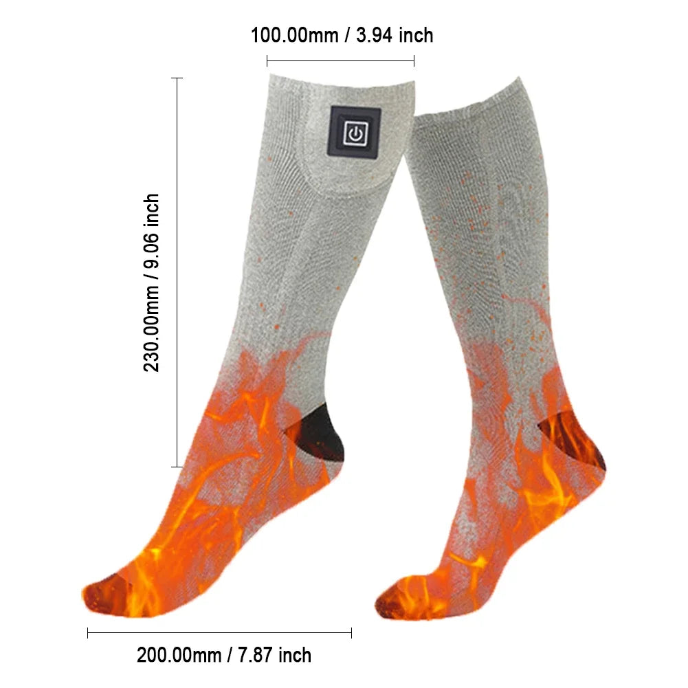 Electric Heated Socks Cold-Proof Foot Warmer | Rechargeable Long Battery Life |